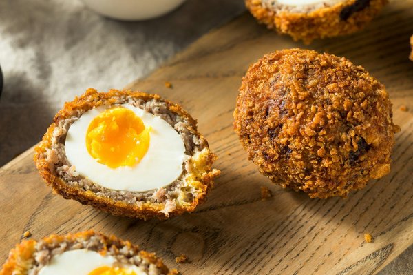 How to Craft a Traditional English Scotch Egg with a Runny Yolk?
